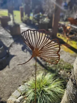 Productafbeelding van Edelrost tuinaccessoire, ginkgo, filigraan