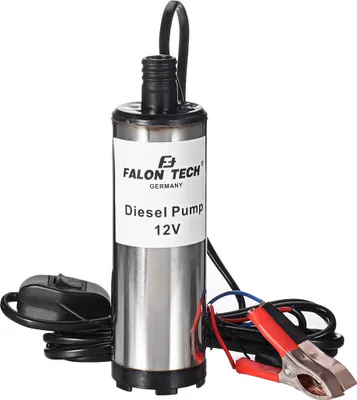 Productafbeelding van DC 12V, 51mm, 30 liter per minuut, elektrische brandstofoverpomppomp, oliepomp, dompelpomp voor diesel - met ingebouwde filter
