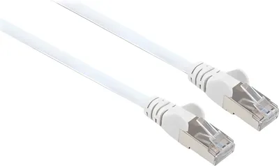 Produktbild von Intellinet Netzwerkkabel mit Cat6a-Stecker und Cat7-Rohkabel, S/FTP, 100% Kupfer, LS0H, 1 m, weiß, 1 m, Cat7, S/FTP (S-STP), RJ-45, RJ-45, Weiß