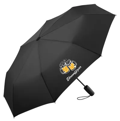 Produktbild von Huuraa Regenschirm Ehrenoffizier Schützenfest 98cm Schwarz Sturmfest Taschenschirm Geschenkidee