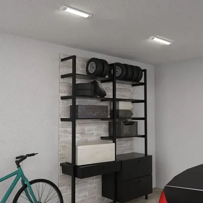 Zdjęcie produktu dla Lampa sufitowa LED 9 W biała podłużna 30 cm IP20 garaż