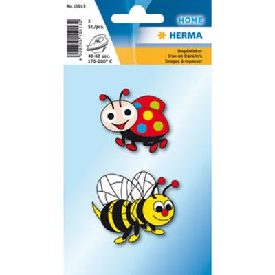 Produktbild von HERMA 15013 HERMA Bügelbilder Biene + Käfer