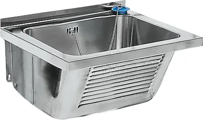 Immagine prodotto di Lavabo KWC AR, SIRIUS, acciaio inox, 520x270x490 mm, scarico centrale