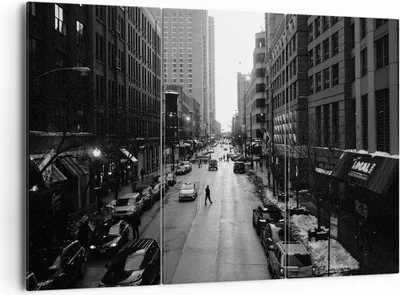 Produktbild von Bild auf Leinwand - Leinwandbild - Stadt Straße Haus - 165x110cm - Wand Bild - Wanddeko - Leinwanddruck - Bilder - Kunstdruck - Wanddekoration - Leinwand bilder - Wandkunst - CE165x110-3688