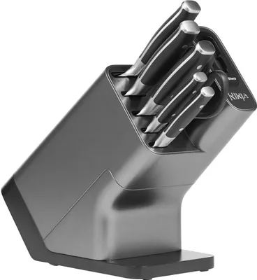 Obrázek produktu pro Ninja Foodi StaySharp, Držák na nože s otvory, Nerezová ocel, Černá, Stříbrná, Další, 189,2 mm, 365 mm