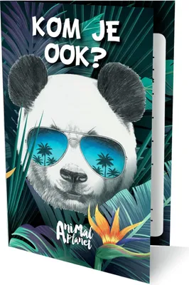 Zdjęcie produktu dla Interstat - Zaproszenia Panda 13,5x9cm | Zestaw 6 x 6 sztuk