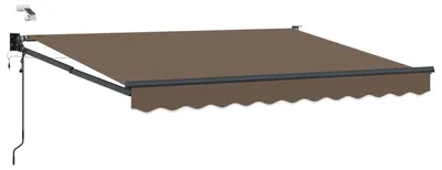 Image de Toldo rétractable électrique, fabriqué en polyester à 100 % et en aluminium