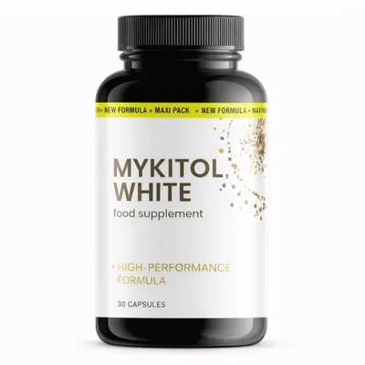 Zdjęcie produktu dla Mykitol White – suplement diety zapewniający codzienną energię i wspomagający metabolizm – 30 kapsułek