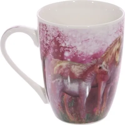 Produktbild von Porzellantasse Einhorn pink