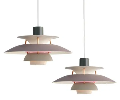 Zdjęcie produktu dla Zestaw 2 sztuk lamp wiszących ZELURXX w stylu skandynawskim, nowoczesna lampa wisząca LED, lampa do jadalni, aluminium, regulowana wysokość, lampa do salonu, Ø40 cm,