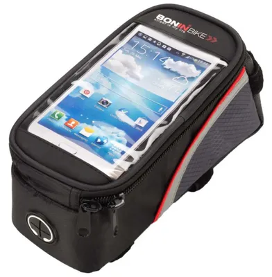 Produktbild von Bonin Smartphone Oberrohrtasche Schwarz  Schwarz One Size