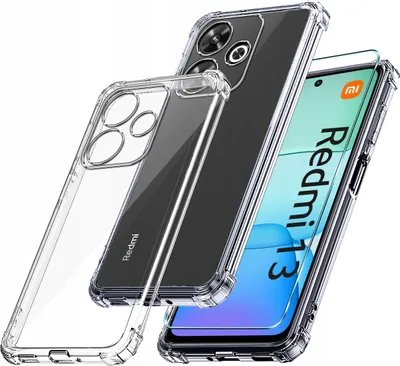 Zdjęcie produktu dla Etui do Xiaomi Redmi 13 4G ANTI-SHOCK CLEAR CASE + Szkło OCHRONNE 9H