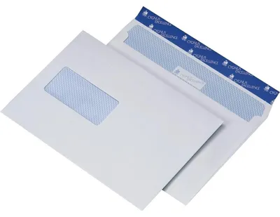 Produktbild von Unipapel Briefumschläge DIN C5 mit Fenster haftklebend