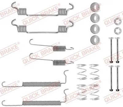 Produktbild von QUICK BRAKE Zubehörsatz Bremsbacken 105-0710 Hinten für OPEL ZAFIRA B (A05)