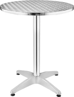 Obrázek produktu pro Kulatý bistro stolek Bolero z nerezové oceli, 1 noha 80 cm