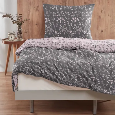Produktbild von Satin Bettwäsche Bettgarnitur Bettbezug Baumwolle 135x200 155x220 200x200 200x220 Design, Größe:135 x 200 cm, Design Bettwäsche:Design 108