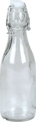 Produktbild von BURI Drahtbügelflasche 0,25 Liter Glasflasche Bügelflaschen Bügelverschluss