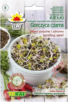 Obrázek produktu pro Hořčice černá - semínka na klíčení 20 g BIOMISKA