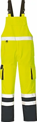 Produktbild von Warn-Wetterschutz-Latzhose CHICAGO leuchtgelb/navy Größe 3XL