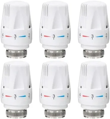 Produktbild von Thermostatkopf Heizkörperventil für Gewinde M30x1.5 (6 Stück) | Thermostatkopf Heizungsthermostat Heizkörperthermostat Heizungsregler für Büro und Zuhause