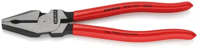 Produktbild von Knipex Kraftkombizange Länge 225mm poliert Griffe mit Kunststoff überzogen SB - 02 01 225 SB