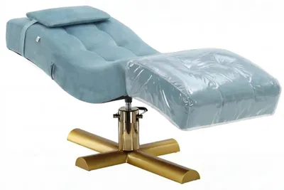 Produktbild von Schutzhülle für Kosmetikstuhl Cozzi PVC Fußschutz Abdeckung Pediküre Kosmetikliege Behandlungsstuhl