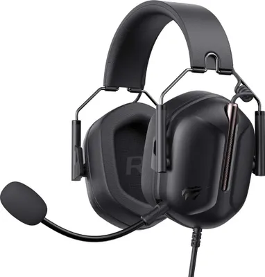 Zdjęcie produktu dla Havit H2033D - słuchawki gamingowe, czarne, Przewodowy i Bezprzewodowy, Gaming, 20 - 20000 Hz, 365 g, Zestaw słuchawkowy, Czarny