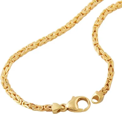 Produktbild von Königskette 2mm vierkant glänzend 8Kt GOLD 60cm