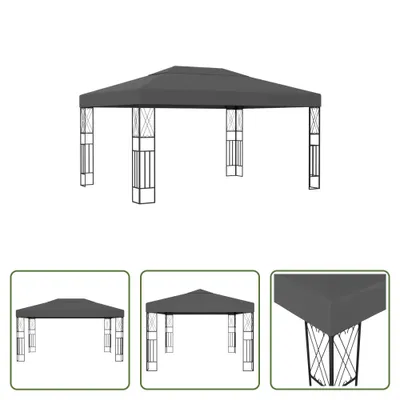 Image de The Living Store Pavillon 3 × 4 m en tissu anthracite