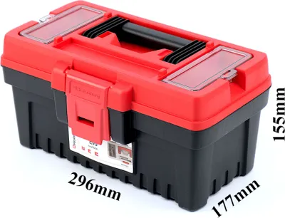 Obrázek produktu pro Box na nářadí Box na nářadí Přepravní organizér červený 296 x 177 x 155 mm