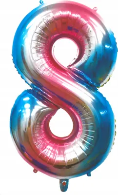 Zdjęcie produktu dla Balon Na Urodziny Cyfra 8 Duży Balon 40Cm