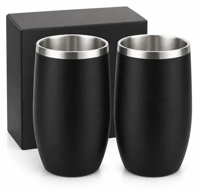 2er-Set Thermosbecher Edelstahl 380 ml auslaufsicher Reisebecher