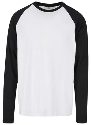 Obrázek produktu pro Vytvořte si vlastní značku – Pánské tričko s dlouhým rukávem raglan, model TN2917 (velikost XS) (bílá/černá)