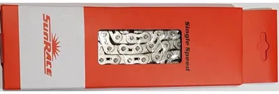 Produktbild von Kette SUNRACE CNX46 Fixed-BMX 102 Glieder 1/2x1/8" silber