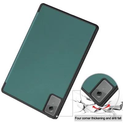Produktbild von Lenovo Idea Tab Plus Hülle - Coverup Tri-Fold Ständer Klapphülle mit Schlaf/Wach-Funktion und Stylushalter - Grün