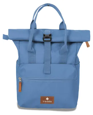 Zdjęcie produktu dla Plecak Travelite BASICS z krótką rączką i możliwością zwijania, kolor denim
