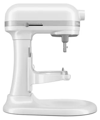 Zdjęcie produktu dla KitchenAid 5KSM70JPXEWH, Mikser stojący, Szary, Stal nierdzewna, Biały, Bić, Ugniatać, Miksowanie, 1,1 m, 6,6 l, Dźwignia, Suwak