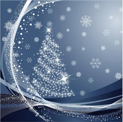 Produktbild von Wallario Premium Glasbild, freischwebende Optik, kräftige Farben, Größe 50 x 50 cm Motiv Glitzernder Tannenbaum mit Schneeflocken