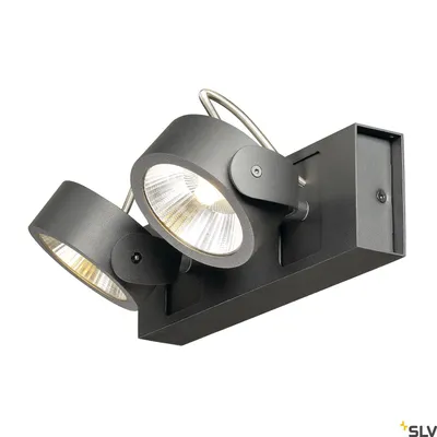 Image de KALU LED 2 applique et plafonnier, noir, 3000K, 60