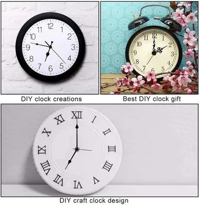Obrázek produktu pro Křemenné hodiny –  – nástěnné hodiny s volným chodem – 20 cm – vysoký točivý moment – zlaté