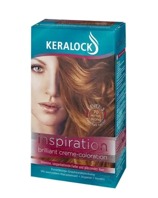 Produktbild von Keralock Professionelle Haarfarbe Mittelblond - 100 ml Qualitäts-Kremfärbemittel