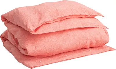 Produktbild von GANT Baumwolle LINEN Bettdeckenbezug einzeln 155x220cm Farbe STRONG CORAL