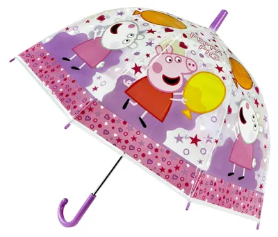 Produktbild von Peppa Pig Bunter Kinder-Regenschirm Ideal für kleine Hände 40 cm Durchmesser