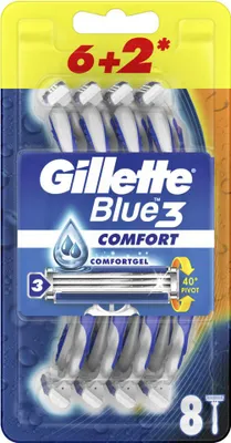 Produktbild von Gillette Blue 3 Comfort Jednorazowe maszynki do golenia dla mężczyzn, 8 sztuk