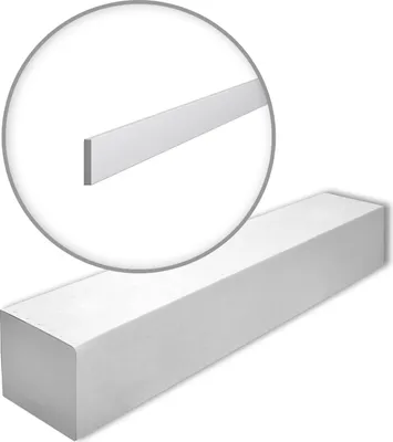 Immagine prodotto di NMC FL10-box WALLSTYL Noel Marquet 1 cartone con 32 strisce decorative Modanatura per pavimenti stile moderno colore bianco | 64 m