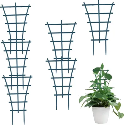 Imagen del producto de Pequeñas rejillas de plástico, de 25 cm, paquete de 6 unidades, para plantas de interior