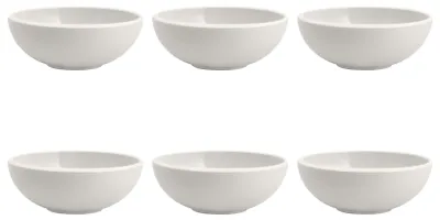 Produktbild von Villeroy & Boch NewMoon 6er Set Müslischale 750 ml weiß Porzellan