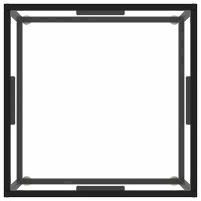 Produktbild von Cloris DesignMöbel Couchtische - Schwarz Couchtisch Schwarz mit Hartglas 60x60x35cm Schlichtes6132419