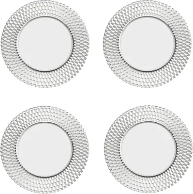 Produktbild von Villeroy & Boch Boston 4er Set Platzteller 32 cm klar Kristallglas