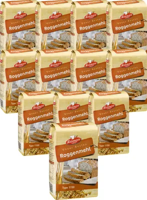 Produktbild von BIELMEIER Mehl Roggenmehl Type 1150 12 Stück a 1 kg Küchenmeister